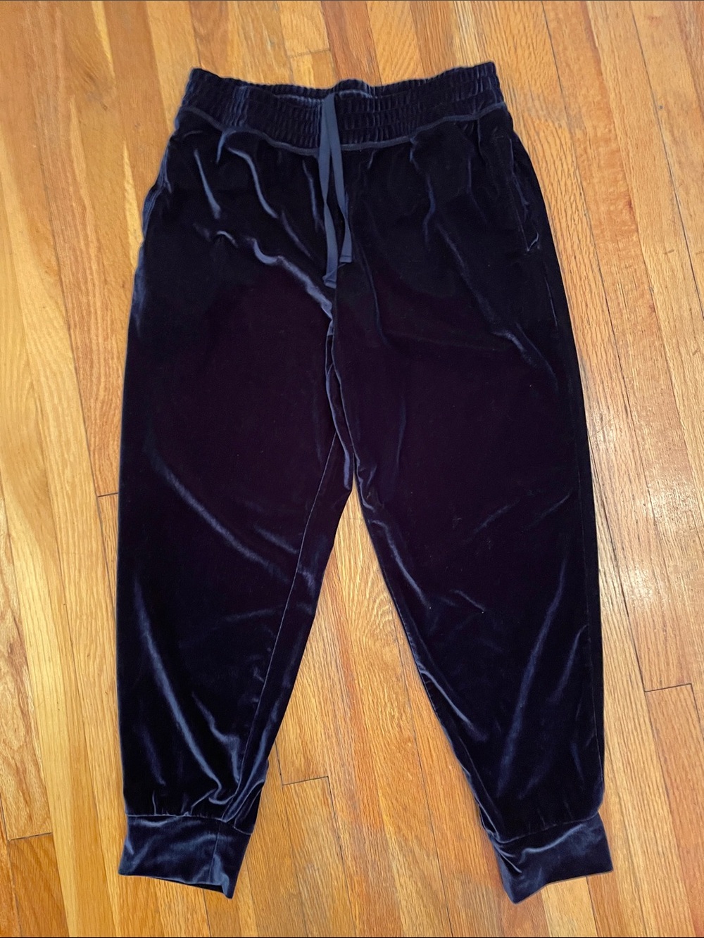 FABLETICS Velour Deep Navy Athletic Sporty Athleisure Comfortable Jogger Pants
